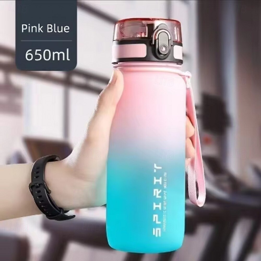 650ML Large Capacity Sports Water Bottle Leak Proof Colorful Plastic Cup Drinking Outdoor Travel Portable Gym Fitness Jugs Durable PC Material for Cycling, Running & Fitness 2026 - $16.99 –P20