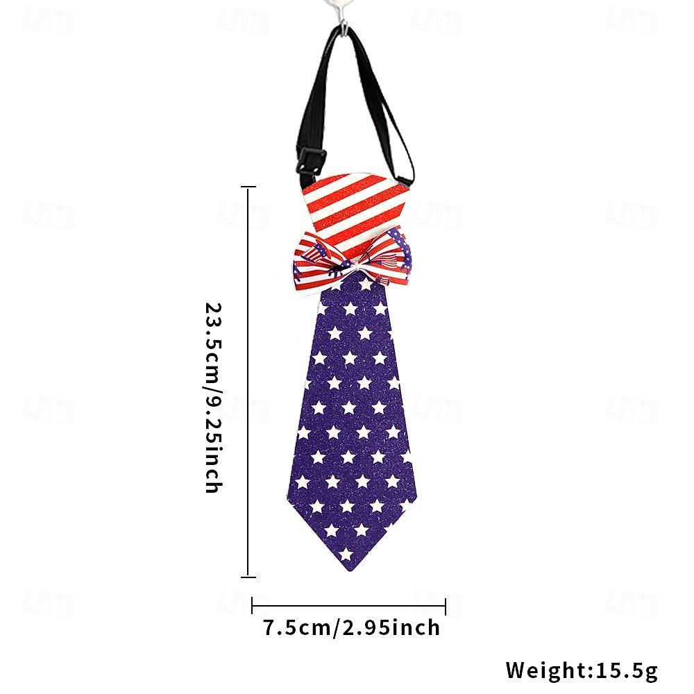 Krawatte mit amerikanischer Flagge für Jungen und Mädchen, patriotisch, vorgebunden, für Kinder, zum 4. Juli, Unabhängigkeitstag, Schuluniform, Party, Parade, Kostümaccessoire, 250. Jahrestag der USA 2026 - $9.49 –P7
