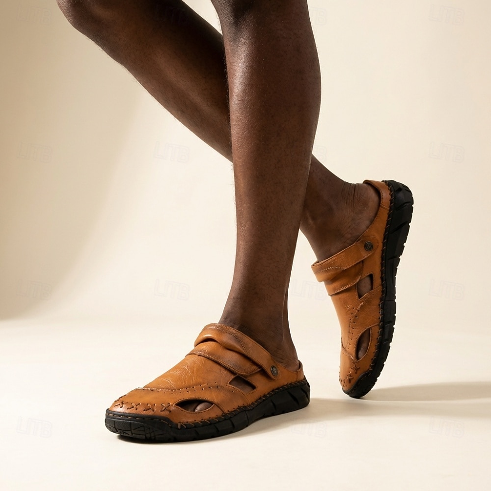 Men's Brown Fisherman Sandals Closed-Toe Casual Summer Shoes Lightweight Comfort Outdoor Footwear for Travel, Vacation, Daily Leisure and Warm Weather Wear 2026 - $46.99 –P2