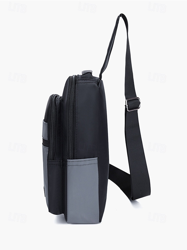Borsa a tracolla da uomo in poliestere, zaino a tracolla di grande capacità multicolore con tracolla regolabile e design multi-tasca, ideale per viaggi, tempo libero all'aperto e uso quotidiano. del 2026 a $14.99 –P5