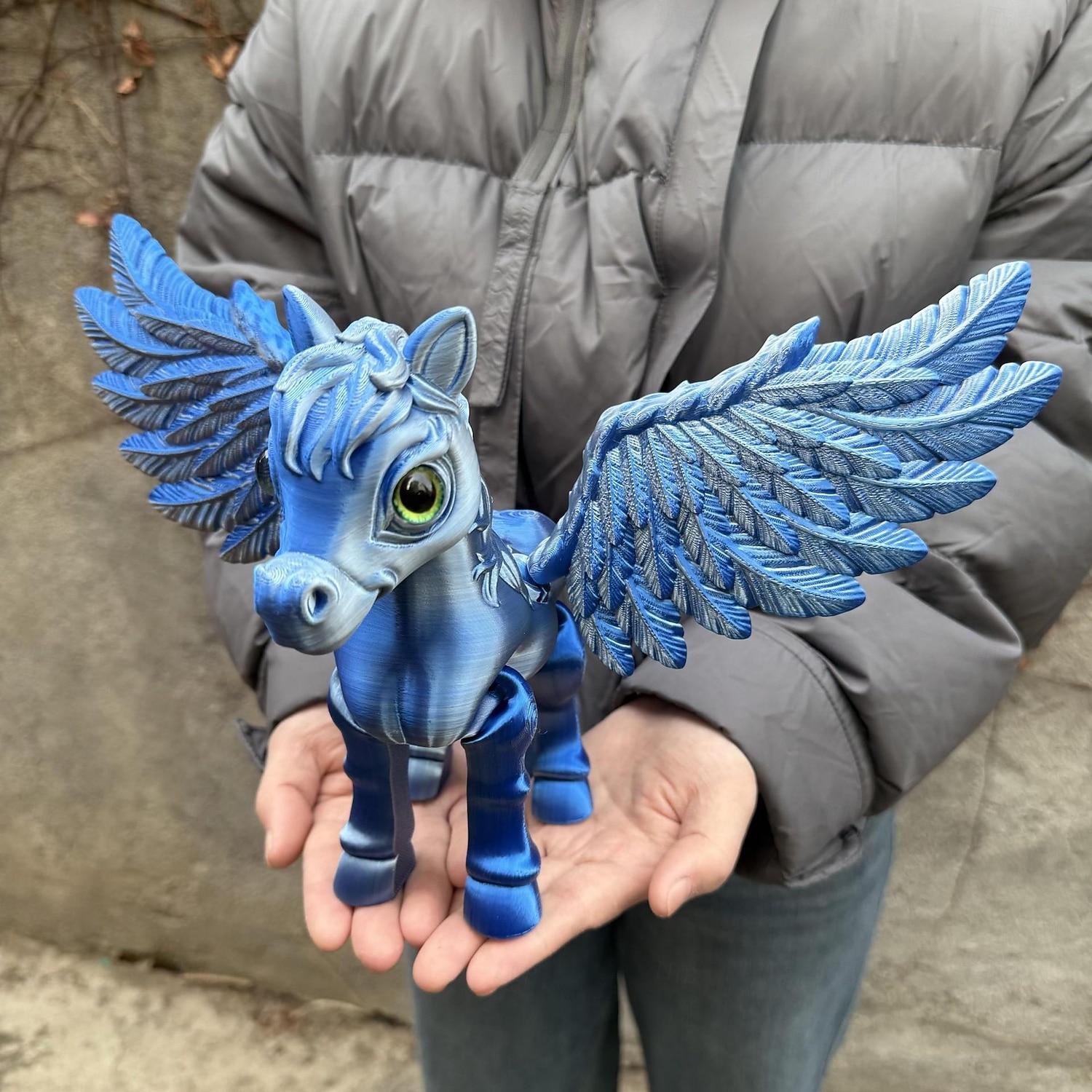 Große, 3D-gedruckte, bewegliche Pegasus-Figur, realistisches geflügeltes Pferdemodell, Sammlerstück einer Fantasiegestalt, Schreibtischdekoration für Zuhause oder Büro, Geschenkidee, Skulptur eines 2026 - $23.99 –P8