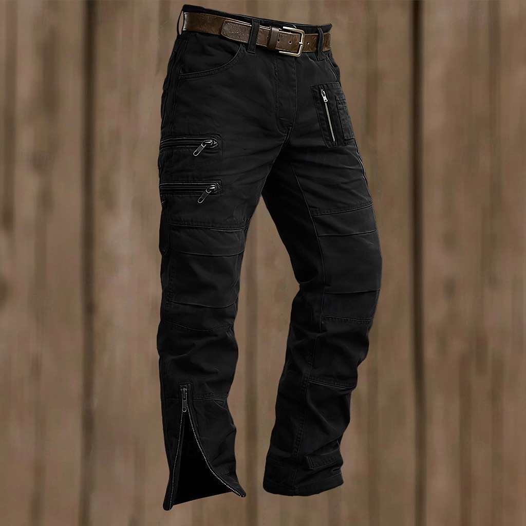 Herren Cargo-Hosen Taktische Hose Bein mit Reißverschluss Einfach Komfort Atmungsaktiv Volle Länge Lässig Täglich Outdoor Urlaub Lässig Schwarz Armeegrün Unelastisch 2026 - $80.99 –P7