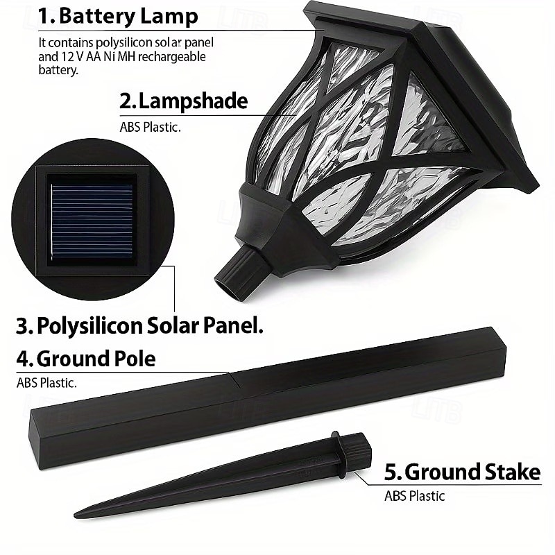 6-Pack Outdoor Solar Waterproof Stake Lights, Decorative LED Garden, Yard, Lawn, Pathway, and Flower Bed Lighting – Perfect for Weddings, Holidays, Parties, Outdoor Events, and Ambient Landscape Light 2026 - $23.99 –P6