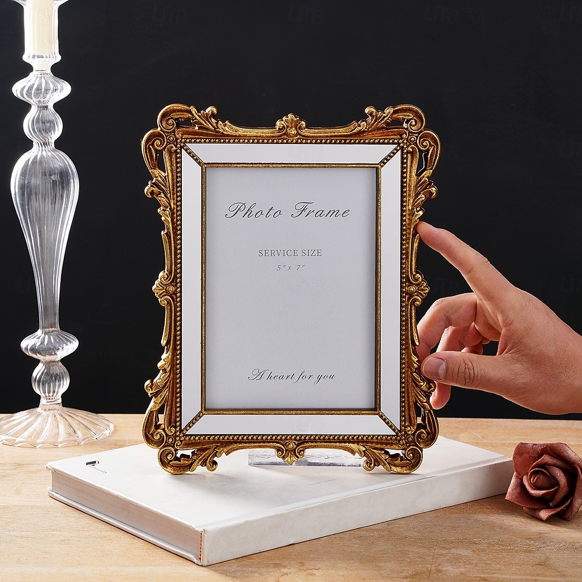 1PC, Featuring Rococo Baroque Three-dimensional Relief Carving Technique. This Decorative Photo Frame for Home And Wedding Wse Is Suitable for Both Tabletop Display And wall Hanging 2026 - $23.99 –P14