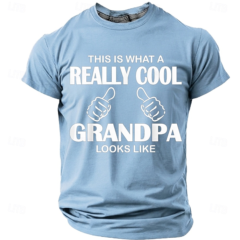 Ecco come appare un nonno davvero fantastico. Maglietta da uomo con stampa divertente e spiritosa, maniche corte, girocollo, casual, regalo, abbigliamento firmato, taglie S, M, L, XL, XXL. del 2026 a $9.99 –P10