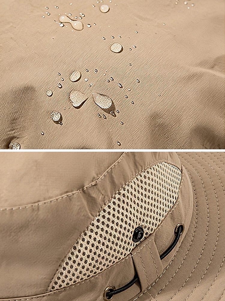 Chapeau de soleil imperméable pour homme en polyester à large bord, pliable et multicolore, idéal pour la pêche, la randonnée, les vacances à la plage, le camping, le trekking et les voyages décontractés. de 2026 ? $14.99 –P10