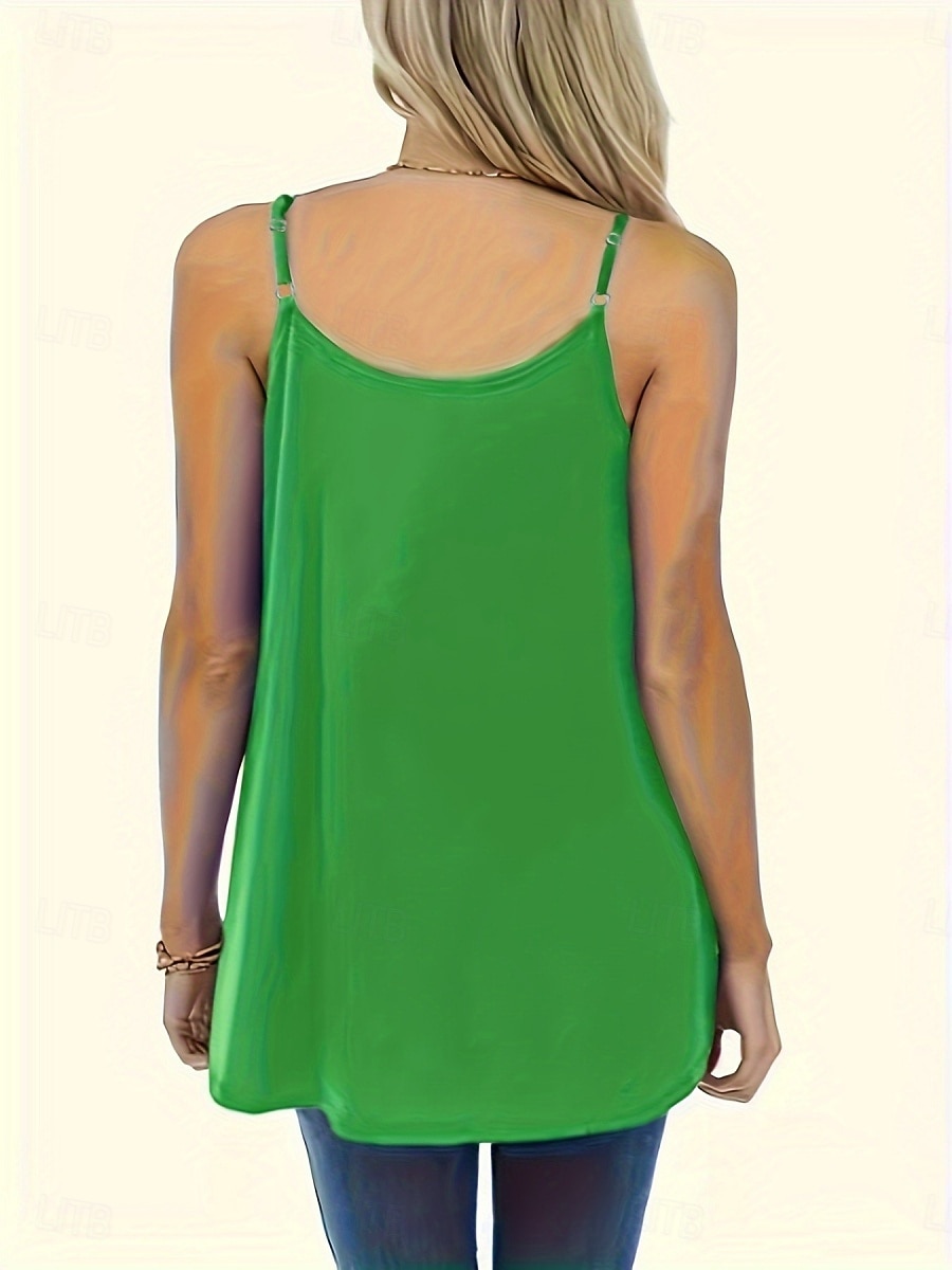 Confezioni multiple 2 pezzi Per donna Scollo a V Senza Maniche Verde + rosa Canotta Maglietta senza maniche Maglietta Pieghettato Tinta unica Casuale Quotidiano Poliestere Estate del 2026 a $37.99 –P13