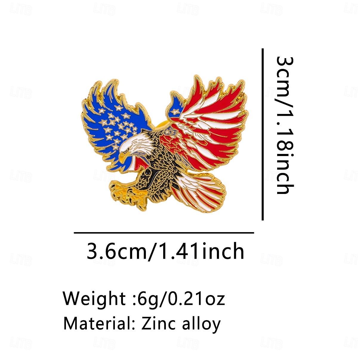 Conjunto de 8 pins de esmalte comemorativos do 250º aniversário dos EUA, com emblemas patrióticos de metal, incluindo a bandeira dos EUA em estilo cartoon e a Estátua da Liberdade. &Águia-careca, de 2026 por $25.99 –P1