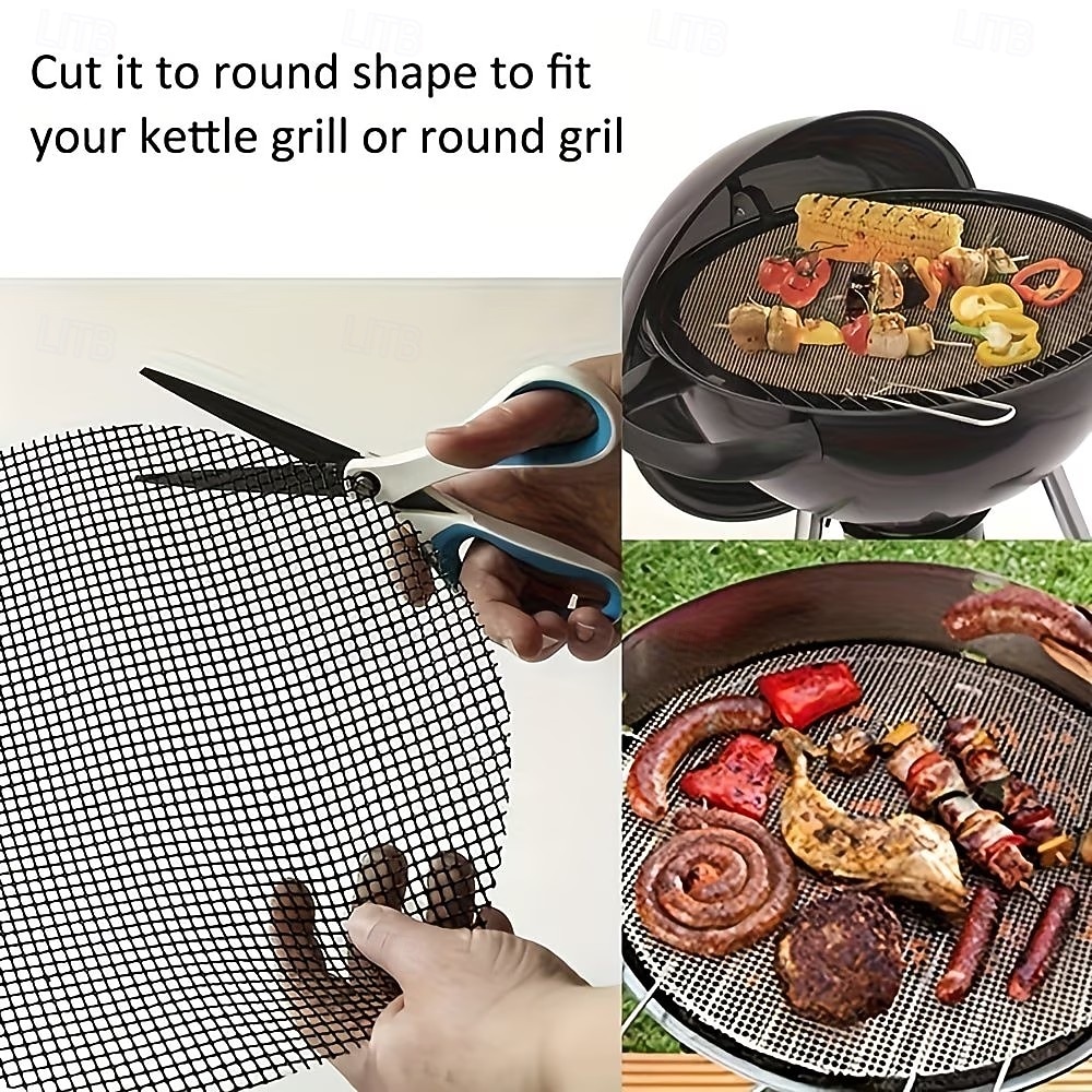 قطعتان أو أربع قطع من حصائر الشواء الشبكية غير اللاصقة، حصائر شواء قابلة لإعادة الاستخدام، مناسبة للشواء في الهواء الطلق، متوافقة مع شوايات الغاز والفحم والكهرباء، لطهي اللحوم والأسماك وشرائح اللحم 2026 - $15.99 –P7