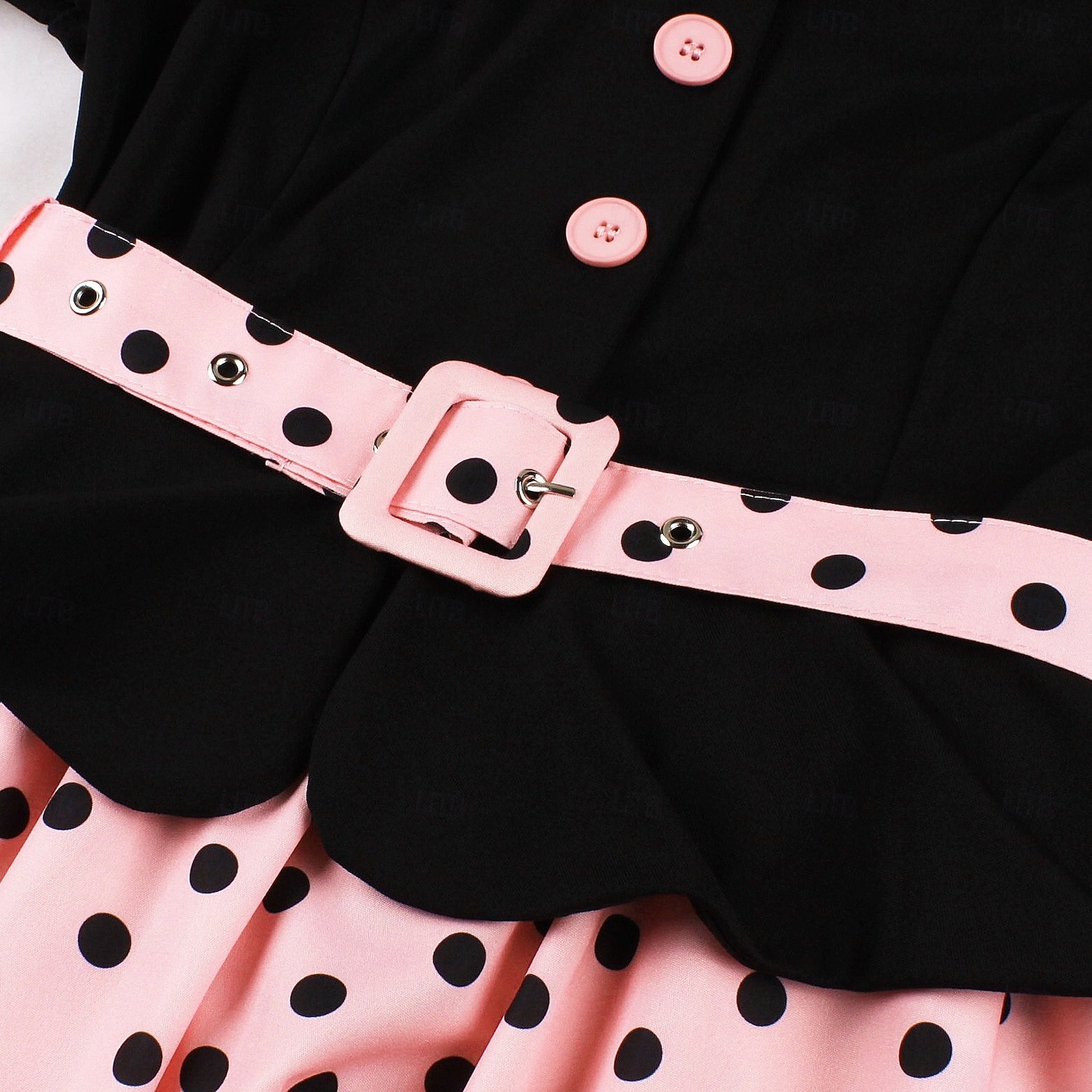 1950s Retro Vintage Rockabilly Midi Dress Swing Dress Flare Dress Short Sleeves With Belt Polka dots Fit & Flare Swing Turndown Fancy Dress Women's Casual Dailywear Tea Party Adults' Dress Spring 2026 - $50.99 –P13