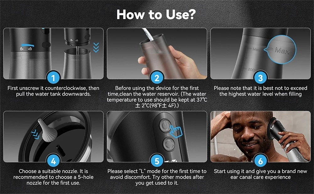 Water Ear Irrigation System, Electric Ear Wax Removal Tool with 10 Replacement Tips, USB-C Rechargeable Ear Cleaner for Safe & Comfortable Wax Removal, Professional Earwax Remover Kit 2026 - $93.99 –P5