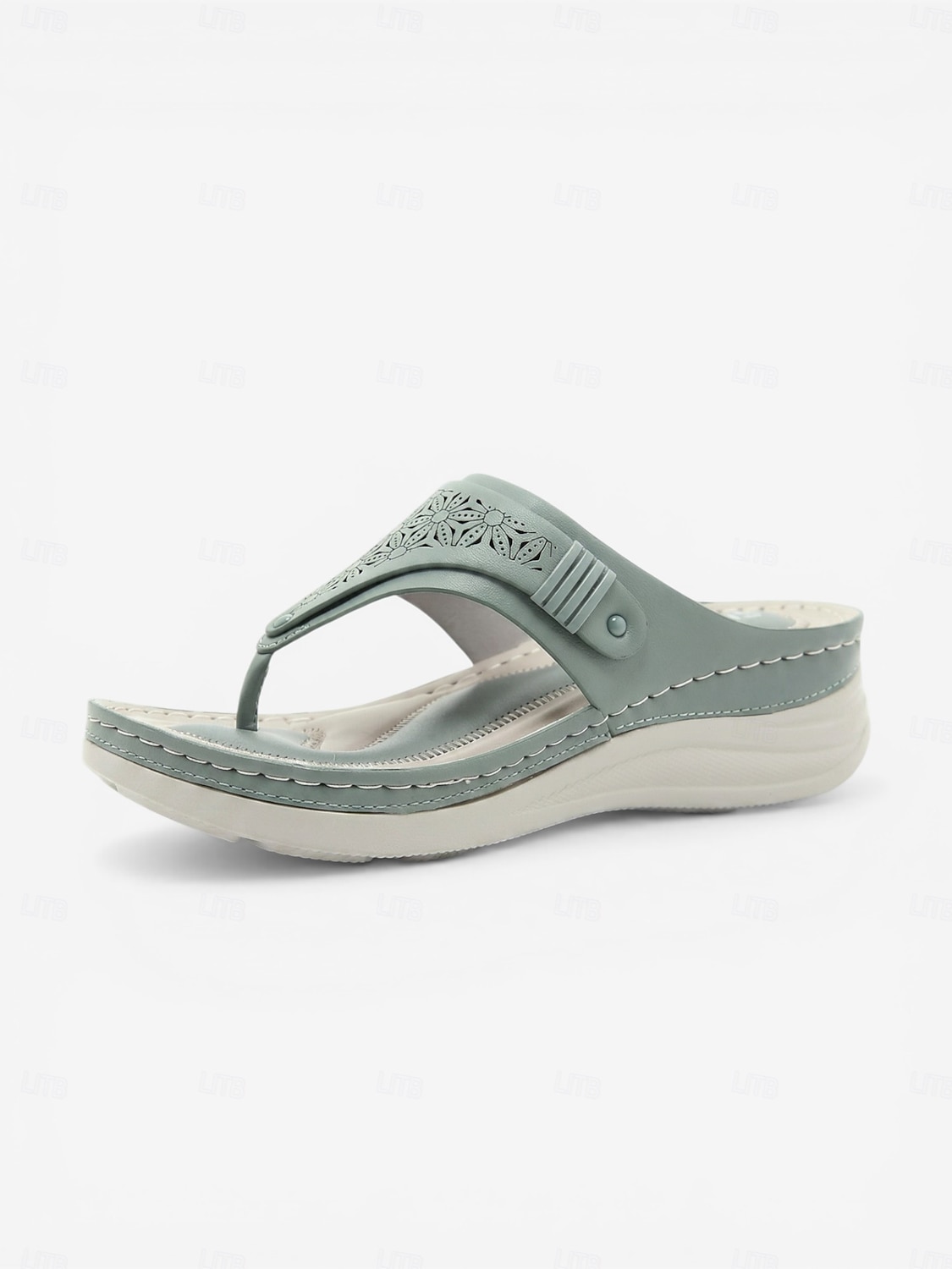 Women's Green Arch Support Flip Flop Sandals – Comfortable Cushioned Wedge Thong Sandals, Lightweight Casual Summer Shoes for Walking, Beach, Travel & Daily Wear 2026 - $32.99 –P6