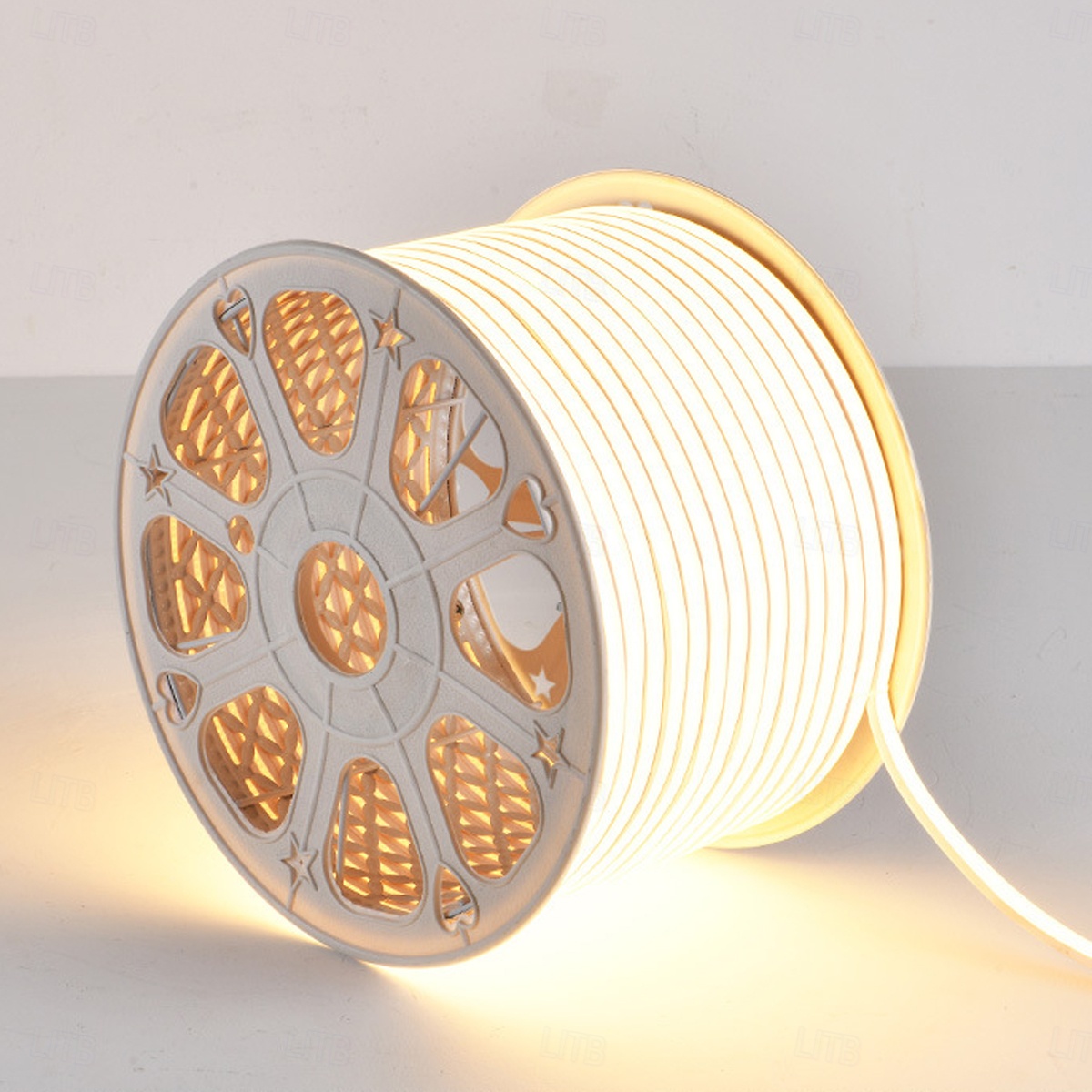 Striscia LED COB impermeabile per esterni da 2-40 metri - luce bianca calda naturale, luce rossa, luce blu, luce verde, luce gialla, luce rosa, luce viola con cavo di commutazione da 1,5 m, del 2026 a $19.99 –P4