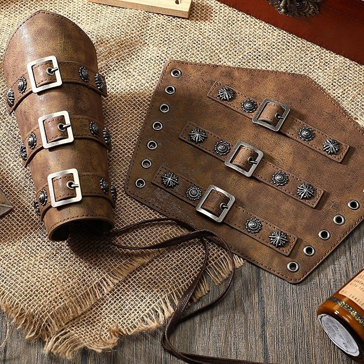 Set Middeleeuws Renaissance Outfits Fancy kostuum Krijger Vikingen Kostuum Voor heren Viking Halloween Carnaval Prestatie LARP Ren Faire Volwassenen Zomer Lente 2026 - $62.14 –P12