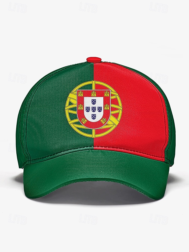 Cappellino da baseball da uomo in poliestere con i colori della bandiera portoghese, vestibilità regolabile, ideale per tifosi di calcio, eventi calcistici, abbigliamento sportivo casual e attività all'aperto di tutti i giorni. del 2026 a $14.99 –P5