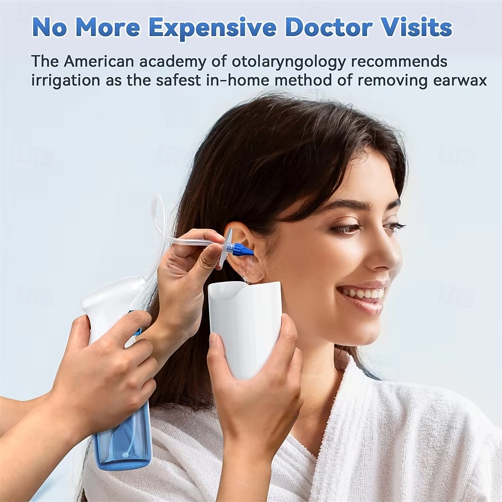 Complete Ear Wax Removal Kit, Manual Ear Irrigation System with Spray ...