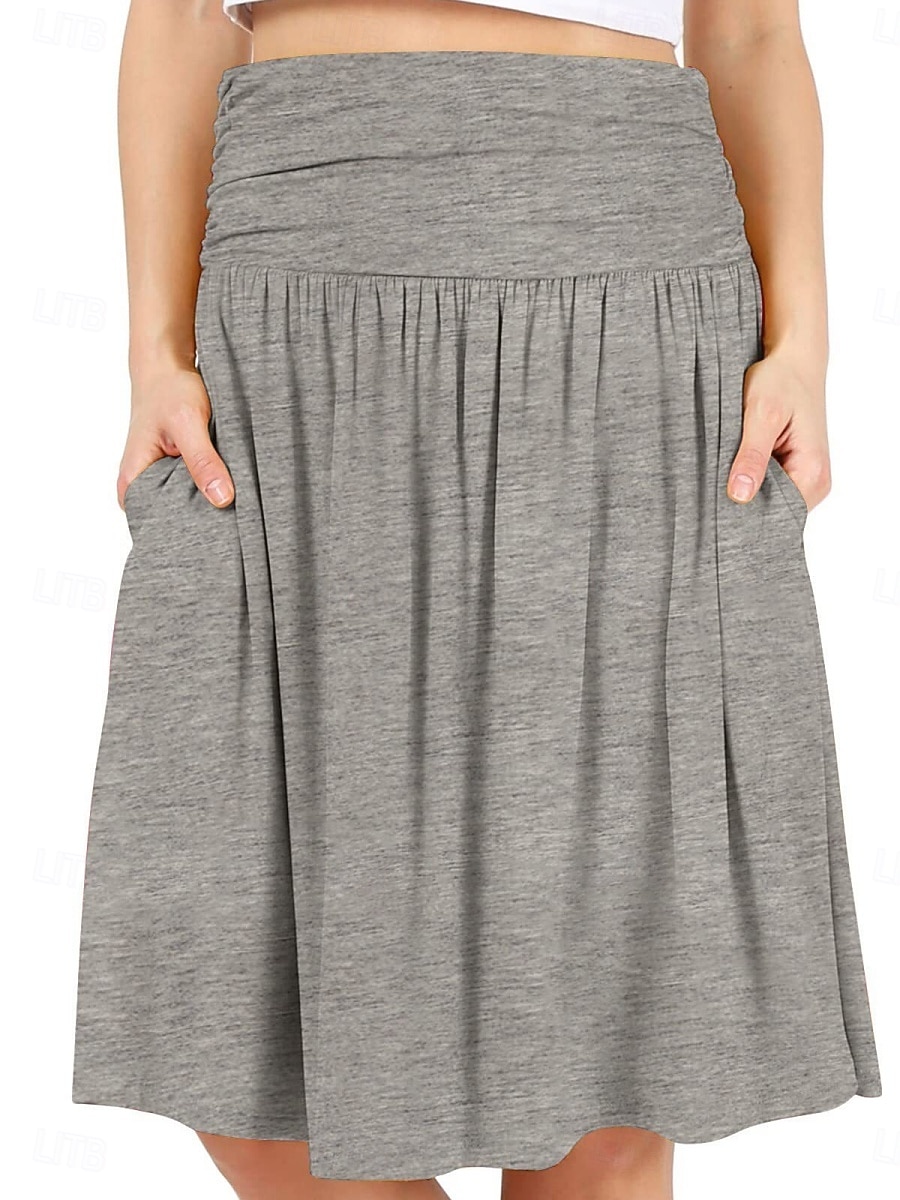 Γυναικεία Μονόχρωμο Casual φούστα Φούστες τένις με σορτς Αθλητική φούστα Αμάνικο Πλισέ Τσέπη Ψηλή Μέση Ελαστικό Σκούπισμα ιδρώτα Αναπνέει Τέννις Γκολφ Pickleball Φούστες Ελλειψη Μαύρο Κρασί Βαθυγάλαζο 2026 - $26.99 –P9