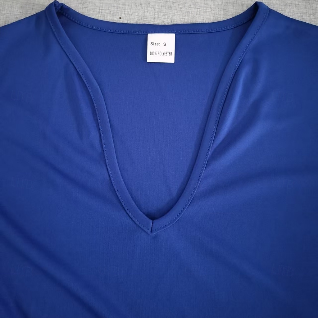 Herr Linne Väst Undertröjor Ärmlös tröja Ärmlös V-hals Sommar Vår Slät Mode Sportig Klassisk Slät Gym Gata Sport Vin Topp t-shirt för män 2026 - $13.49 –P16