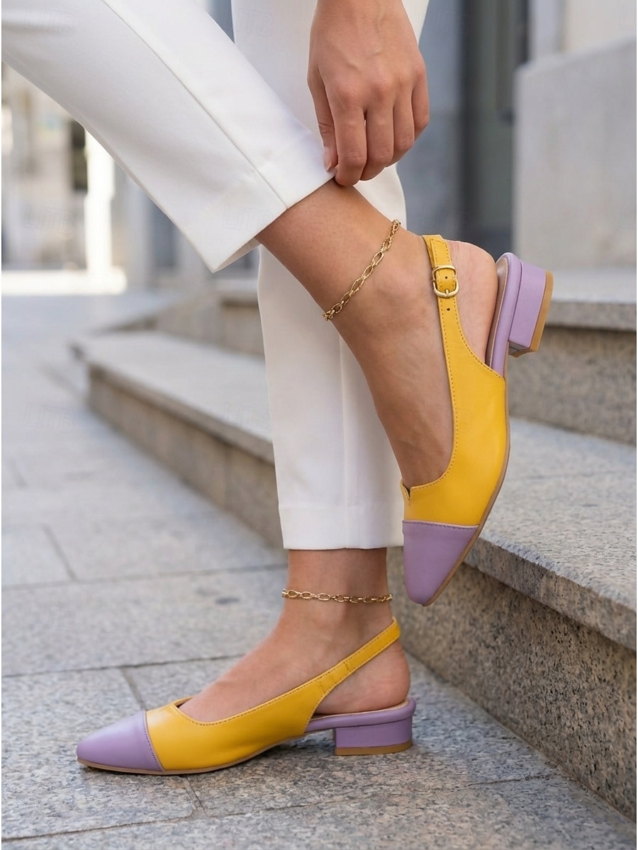 Women's Multicolor  Mid-Heel Shoes – Retro 1950s Vintage Style, Comfortable Daily Work & Office Heels 2026 - $46.99 –P1