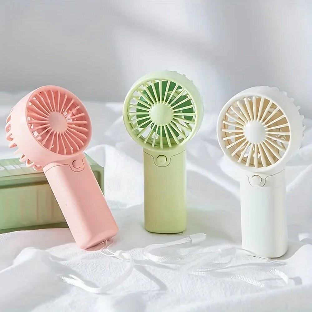 Cute Mini Fan Portable Handheld Fan Lightweight Handy Fan Pocket Size Low Noise Small Electric Fan Student Gift AA Battery Cooling Portable Hand Fan for Outdoor Home 2026 - $9.99 –P6