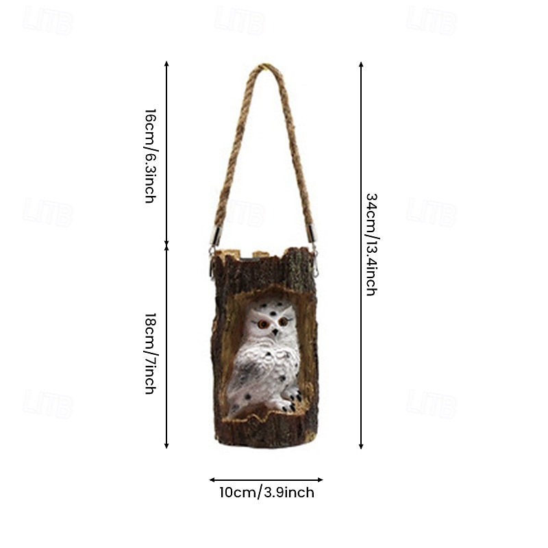 Outdoor Solar Waterproof Resin Animal Tree Stump Hanging Lanterns – Owl, Fox, Squirrel, Tree Hole, Santa Claus Decorative LED Lights for Garden, Yard, Lawn, Pathway, Patio – Ambient Landscape Lighting 2026 - $25.99 –P13