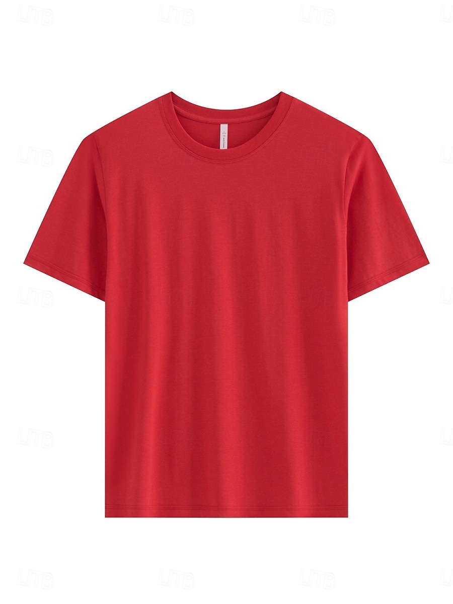 Damen T Shirt T-Shirt Einfach Mode Stilvoll Basic Kurzarm Rundhalsausschnitt Normale Oberteile Täglich Ausgehen Wochenende Schwarz Weiß Rosa Rote Marineblau Sommer Frühling Ice silk cool feeling 2026 - $19.99 –P18
