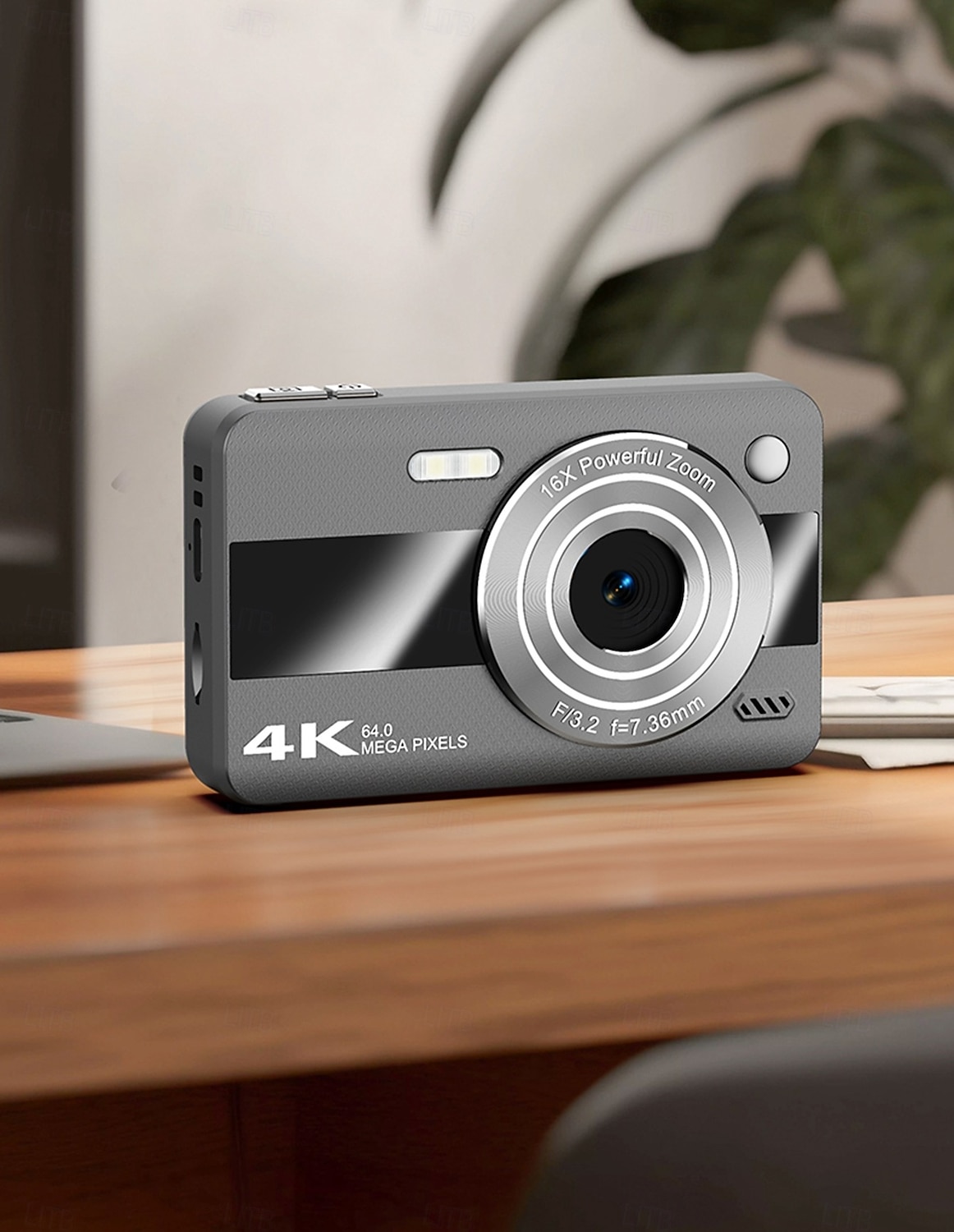 4k digitális fényképezőgép fotózáshoz, 64 megapixeles vlogoló kamera YouTube-hoz 16x zoommal, kompakt kompakt fényképezőgép gyerekeknek, tinédzsereknek, kezdőknek, diákoknak, hordozható utazókamera 2026 - $46.99 –P7