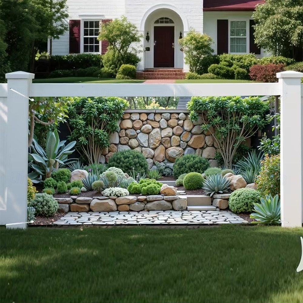 Naturaleza de la selva tropical, palmeras verdes, hojas de helecho, jungla brumosa, bosques profundos, tapiz botánico para pared, telón de fondo para dormitorio, sala de estar, decoración del hogar, 2026 - $20.99 –P3