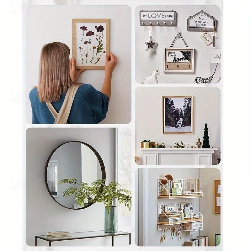 20 шт. специальных крючков-защелок для подвешивания гипсокартона на стену, устойчивые к царапинам, прочные, для художественной живописи, зеркал, фотографий, плакатов, набор инструментов для 2026 - $13.99 –P3