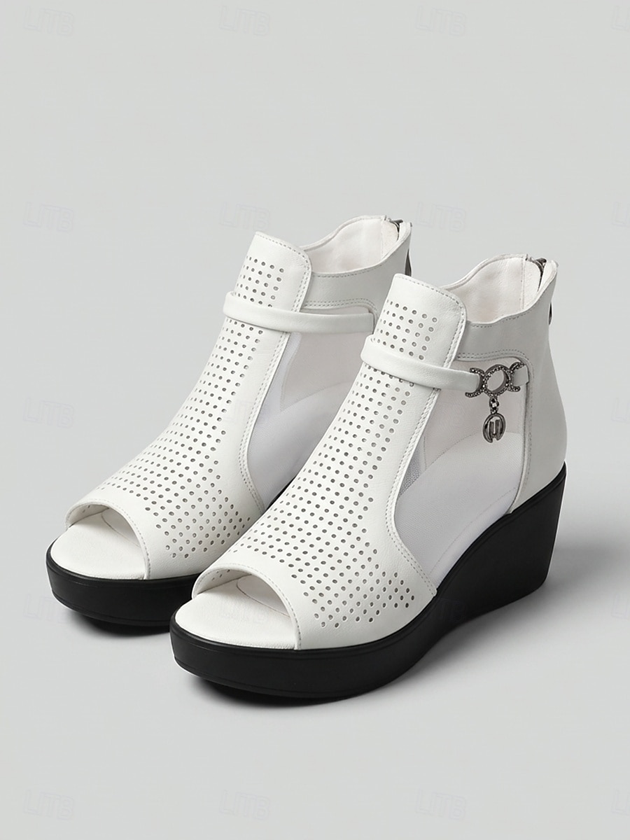 Women's Wedge Sandals – Breathable Ankle Sandals with Mesh Panels, Comfort Platform Shoes for Travel, Garden & Daily Wear 2026 - $42.99 –P3