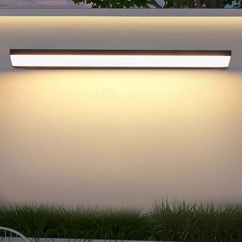 LED Outdoor Indoor Wall Light Black Modern Long Outside Sconce Acrylic Exterior Lamp Aluminium Waterproof IP67 Inside Porch Patio Living Room Door Garage Villa 2026 - $174.99 –P7