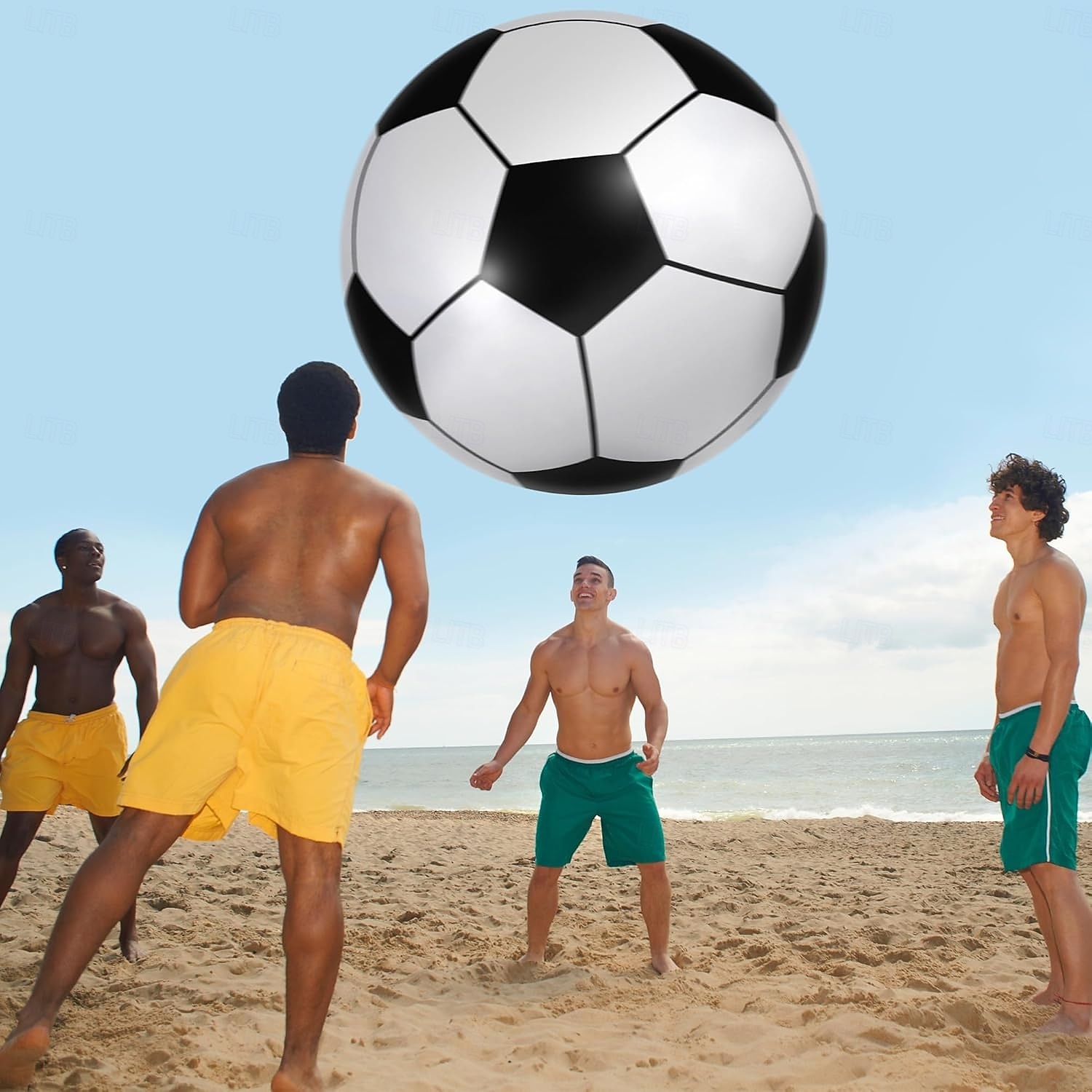 60 Inch Inflatable Beach Soccer Ball Jumbo Football Swimming Pool 2026 World Soccer Cup Party Decoration for Water Sports Games Party Supplies Family Gathering 2026 - $69.99 –P2