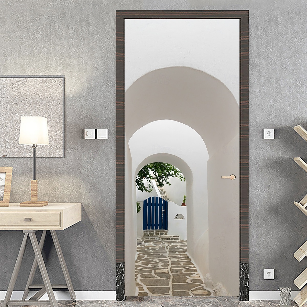 Verwijderbare zelfklevende pvc-deursticker, decoratieve sticker voor muur en deur. &Glazen sticker voor slaapkamer, woonkamer, badkamer, kamer – 30,3 x 78,7 inch 2026 - $25.99 –P6