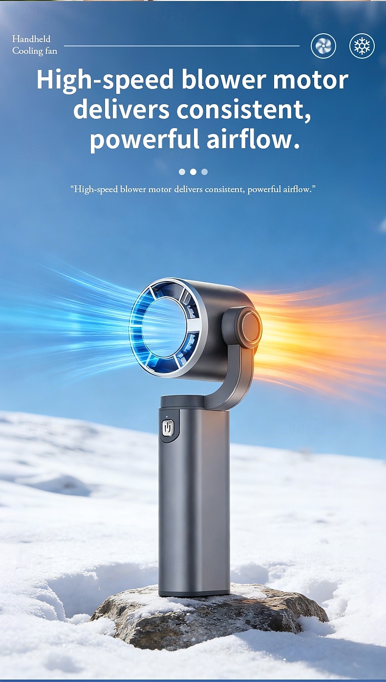 Handheld Fan, Portable Mini Cooling Fan with 3S Rapid Cooling Technology, Ice-Cold Personal Fan USB Rechargeable, Foldable Small Fan for Hot Summer, Travel, Commuting, Outdoor Activities 2026 - $20.99 –P2