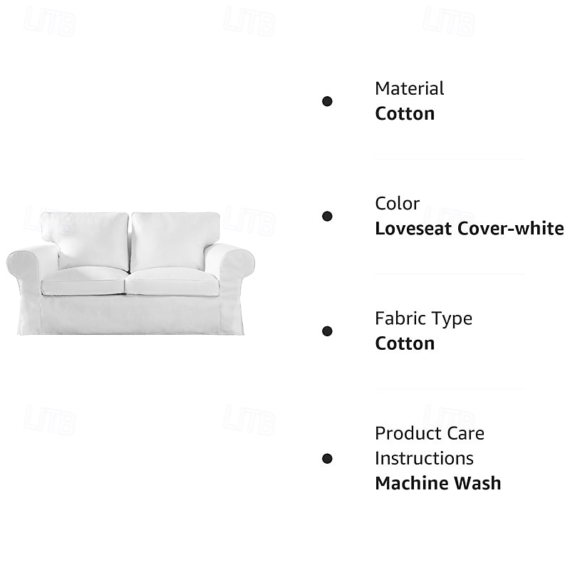 Hoes voor 2-Zits Bank 100% Katoen Loveseat Hoezen Zacht en Ademend Stof voor Maximale Comfort 2026 - $150.99 –P1