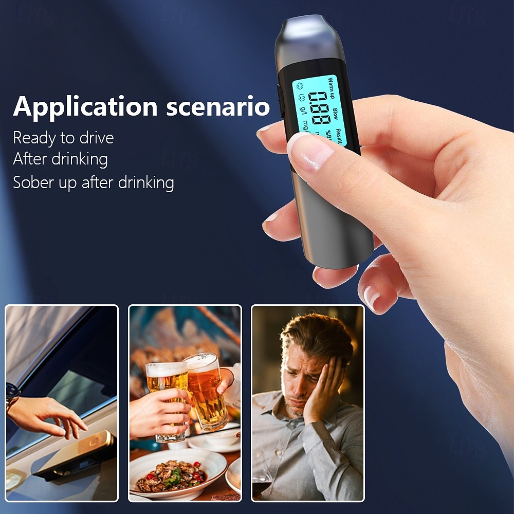2026年 アルコール検査器、飲酒運転検出用携帯型デジタル表示測定器、呼気式測定装置、車内および家庭での使用に適しています  コレクション – $25.99 –P4