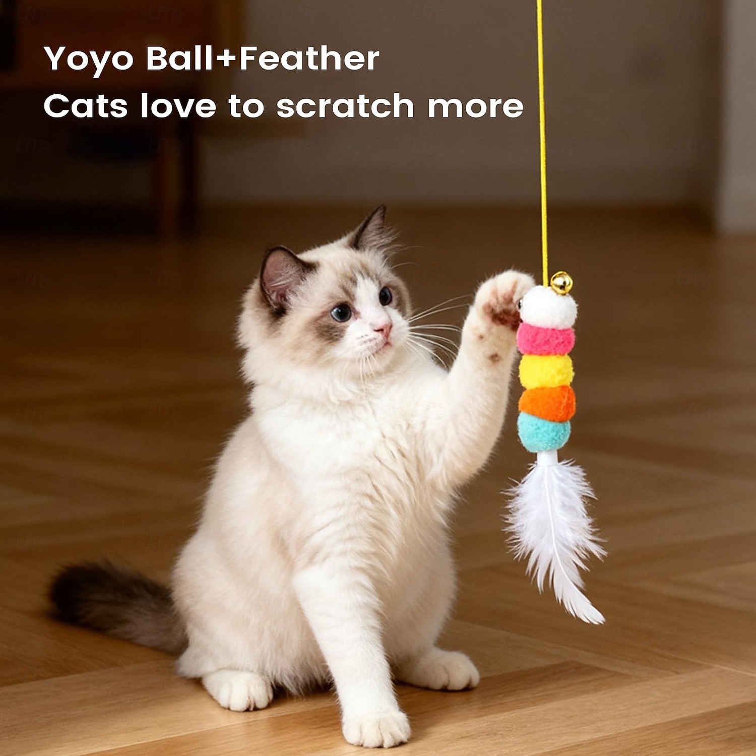 Giocattolo elettrico per gatti | Gioco interattivo elettrico per animali domestici - Giocattolo per gattini con sensore di movimento, per esercizio fisico, allenamento, arricchimento, sollievo dalla del 2026 a $13.99 –P12