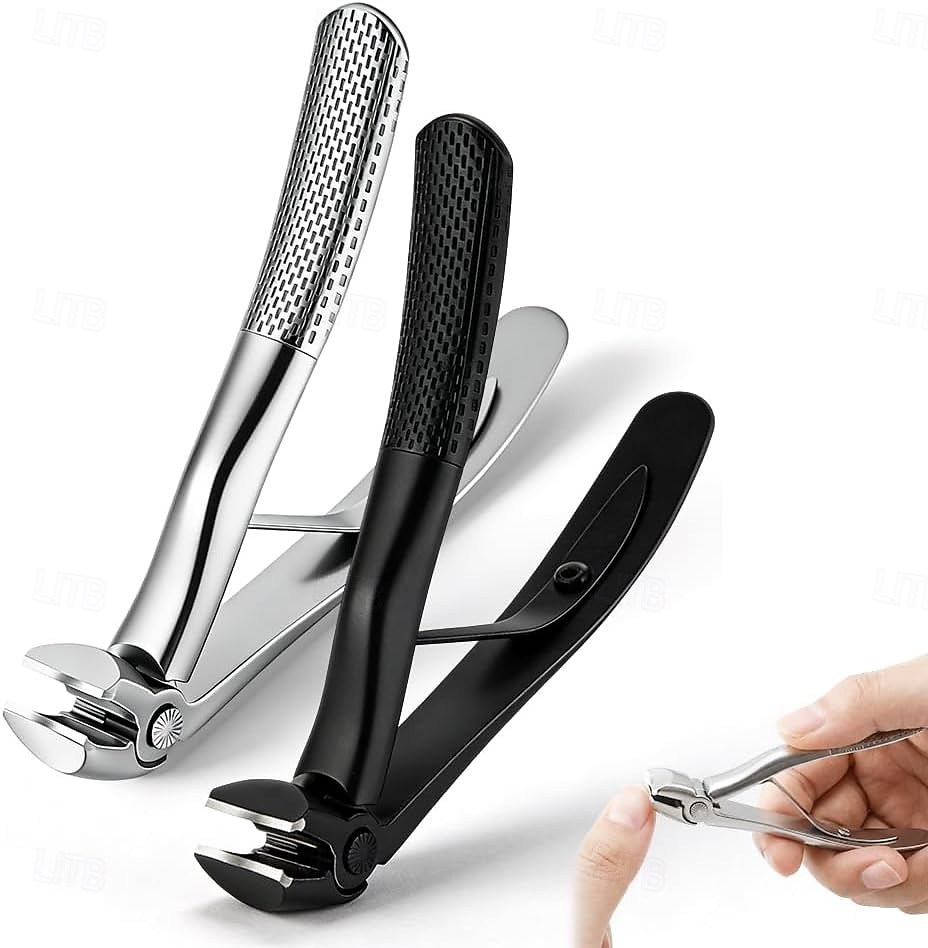 קוצץ ציפורניים לגיל הזהב, קוצץ ציפורניים עם ידית ארוכה וזוויתית נגד החלקה לציפורניים עבות, קוצץ ציפורניים עם לסת רחבה ותופס לציפורניים עבות 2026 - $13.99 –P1