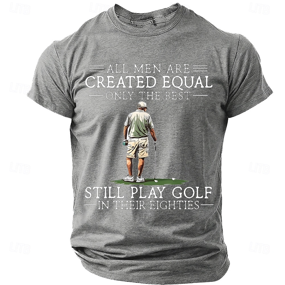 Herren Golf T Shirt Kurzarm T-Shirt 3D-Druck Rundhalsausschnitt Hemd Mode Täglich Täglich Straße Rote Dunkelgrün Sommer Frühling Bekleidung S M L XL XXL XXXL 2026 - $18.99 –P8