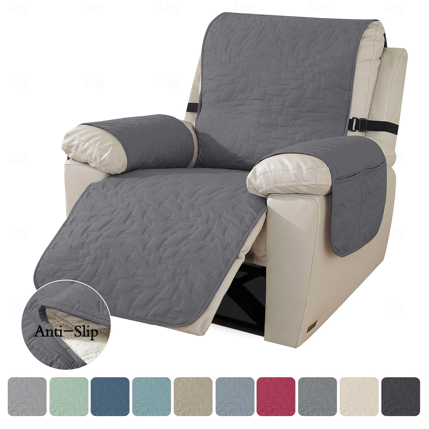 Rekbare jacquard waterdichte bankhoes, antislip, huisdiervriendelijke bankbeschermer, duurzame, vlekbestendige meubelhoes voor honden en katten 2026 - $37.99 –P17