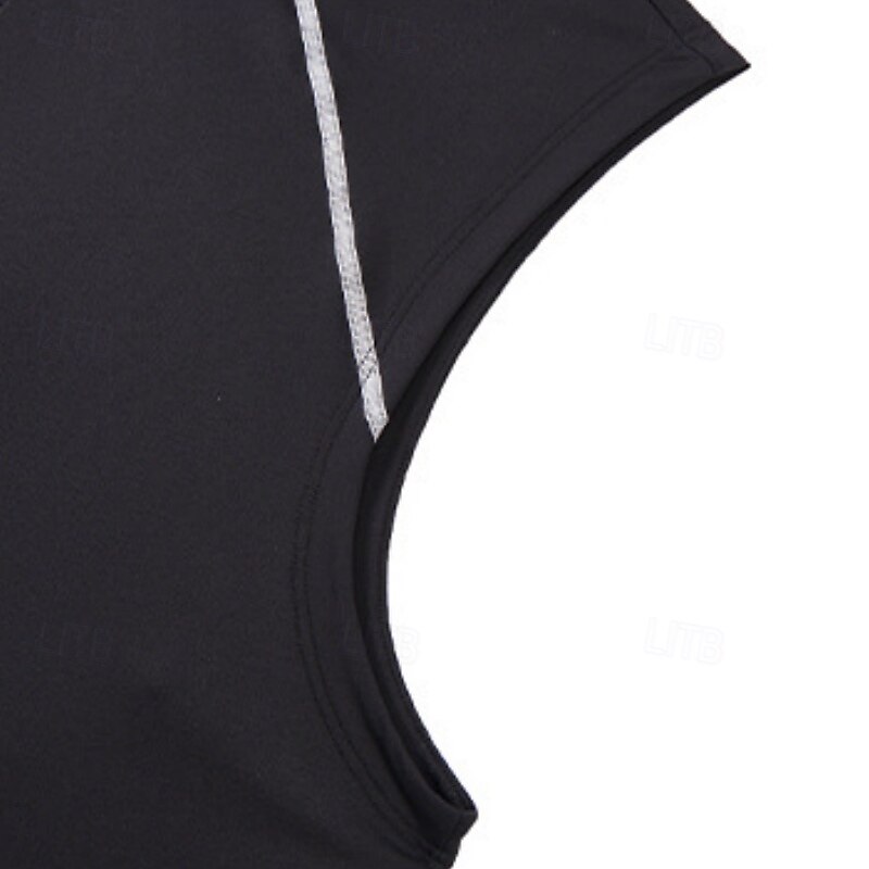 Men's Solid Colored Workout Tank Top Running Tank Top Gym Tank Top Summer Spring Quarter Zipper Sleeveless Quick Dry Compression Moisture Wicking Breathable Gym Workout Running Walking Jogging Black 2026 - $23.99 –P15