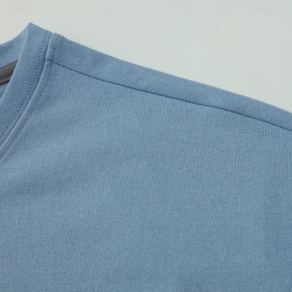 Men's T Shirt Short Sleeve Shirt Tee Top Short Sleeve Crew Neck Summer Spring Solid Color Streetwear Stylish Leisure Quick Dry Slim Daily Vacation Sport Black Blue Grey Top Tee for Men 2026 - $22.99 –P16