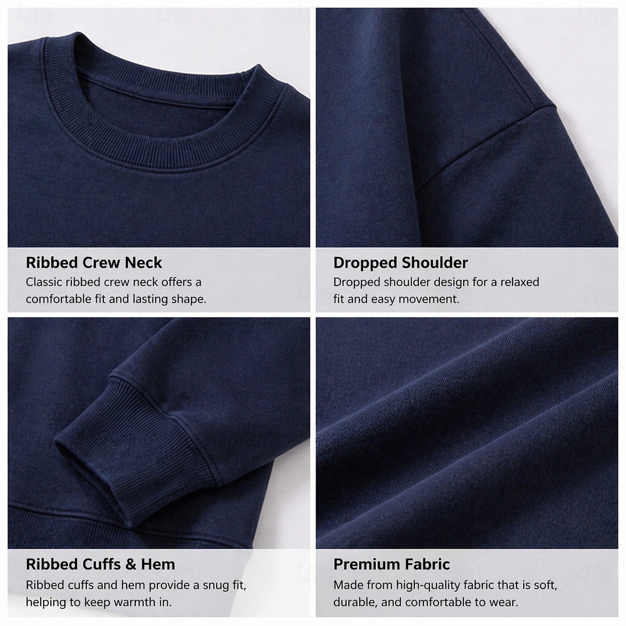 Męskie Bluza dresowa Bluza z kapturem Zjechać na pobocze Granatowy Beżowy Półgolf Równina Codzienny Sport i turystyka Święto Moda miejska Nowoczesne Odzież sportowa Wiosna i jesień Odzież Bluzy z 2026 - $43.99 –P4