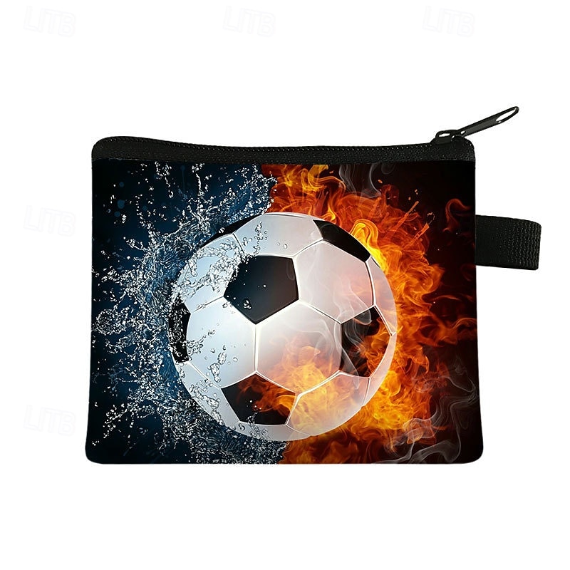 Paquete de 9 monederos de fútbol para niños, mini estuches con cremallera para llaves, monedas y auriculares, ideales para rellenar bolsas de regalos para fiestas temáticas deportivas y como obsequio 2026 - $22.99 –P5