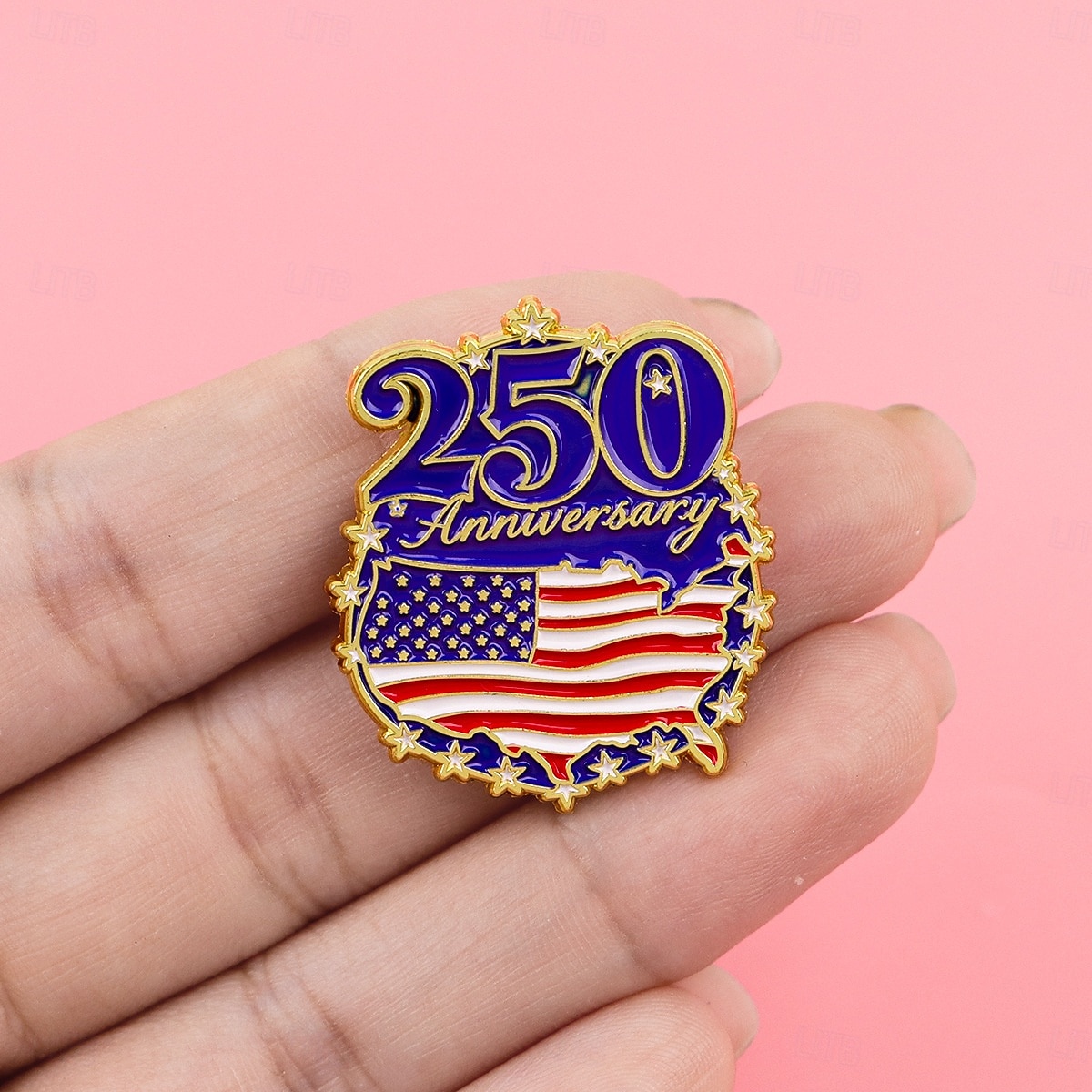 Conjunto de 8 pins de esmalte comemorativos do 250º aniversário dos EUA, com emblemas patrióticos de metal, incluindo a bandeira dos EUA em estilo cartoon e a Estátua da Liberdade. &Águia-careca, de 2026 por $25.99 –P17