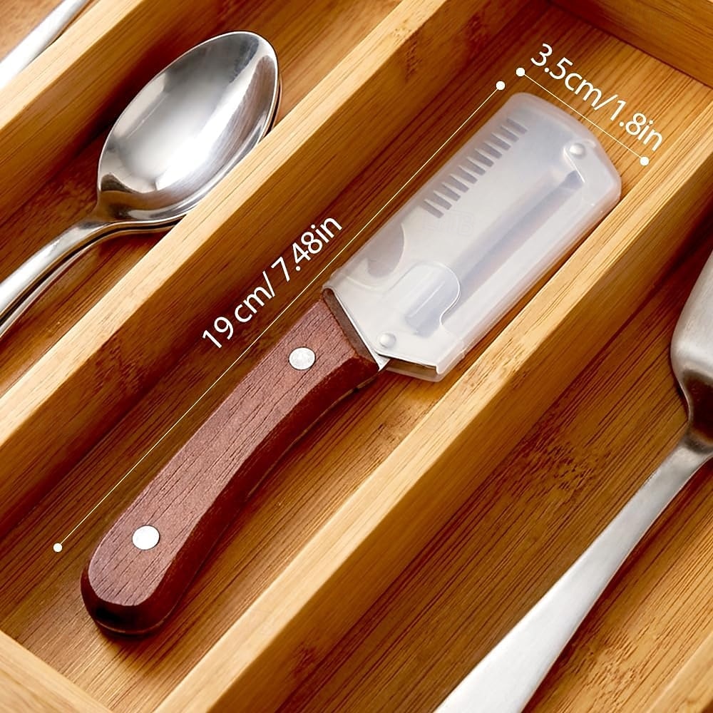 2 Pcs Multifunctional Vegetable Peeler for Kitchen, 2 in 1 Stainless Steel Blade with Wooden Handle and Bottle Opener, Ultra-Sharp Kitchen Tool for Fruits and Vegetables 2026 - $20.99 –P6
