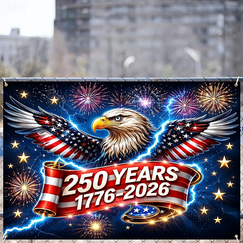 2026年 アメリカ建国250周年記念旗、独立記念日や祝日の装飾に最適な愛国的な祝賀旗。  コレクション – $25.99 –P1