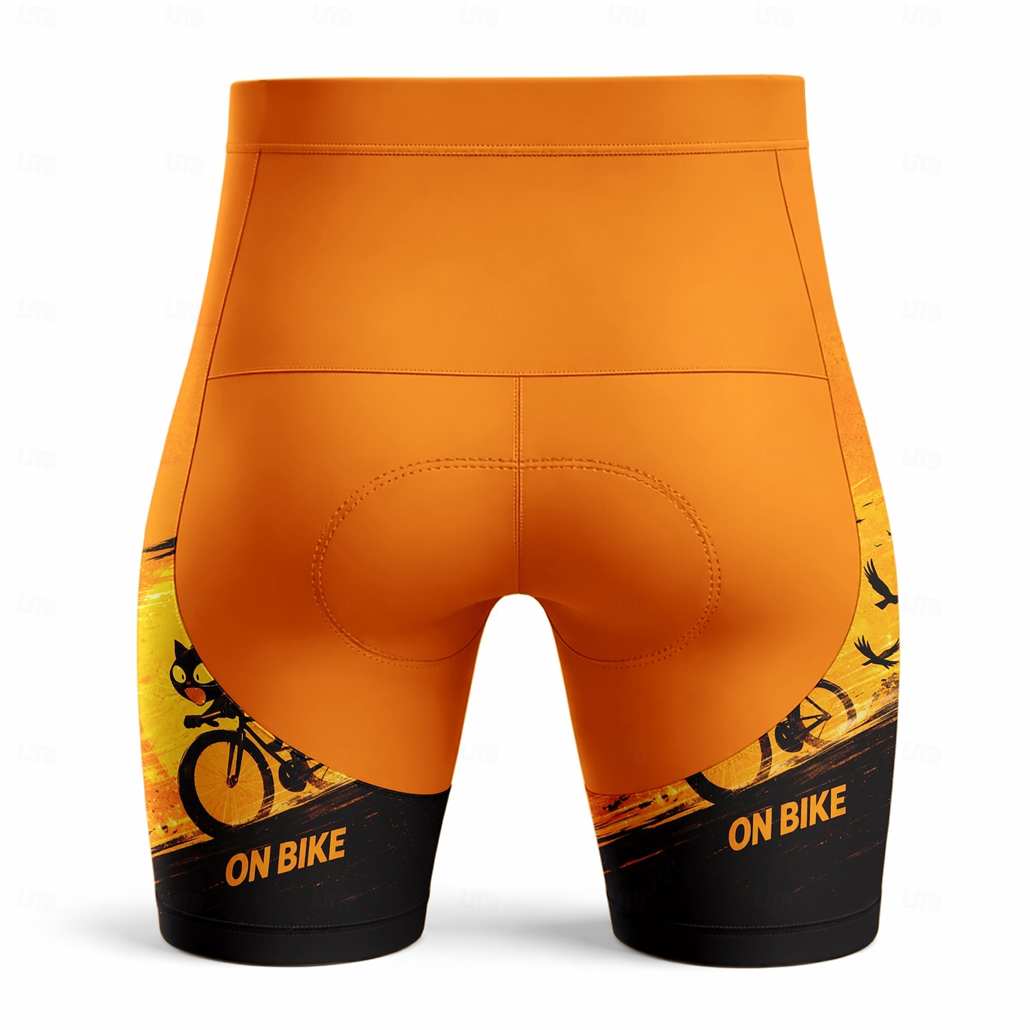Herre Katt Bokstav & Nummer Sykkelveishorts Sykkelshorts Fôrede sykkelshorts Sykkel Shorts Bunner Slank Fasong sport 3D Pute Hurtigtørkende Svettereduserende Fukttransport Svart / Oransje Klær 2026 - $27.99 –P5