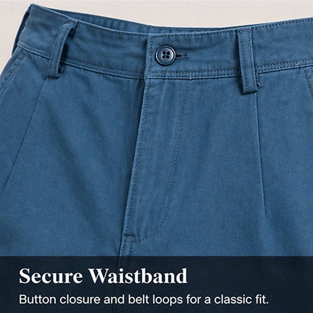 Voor heren Korte broek Werkshorts Acid Wash Shorts Zak Puur Effen Effen kleur Comfort Boven de knie Casual Buiten Kantoor Modieus Streetwear blauw Inelastisch 2026 - $39.99 –P3