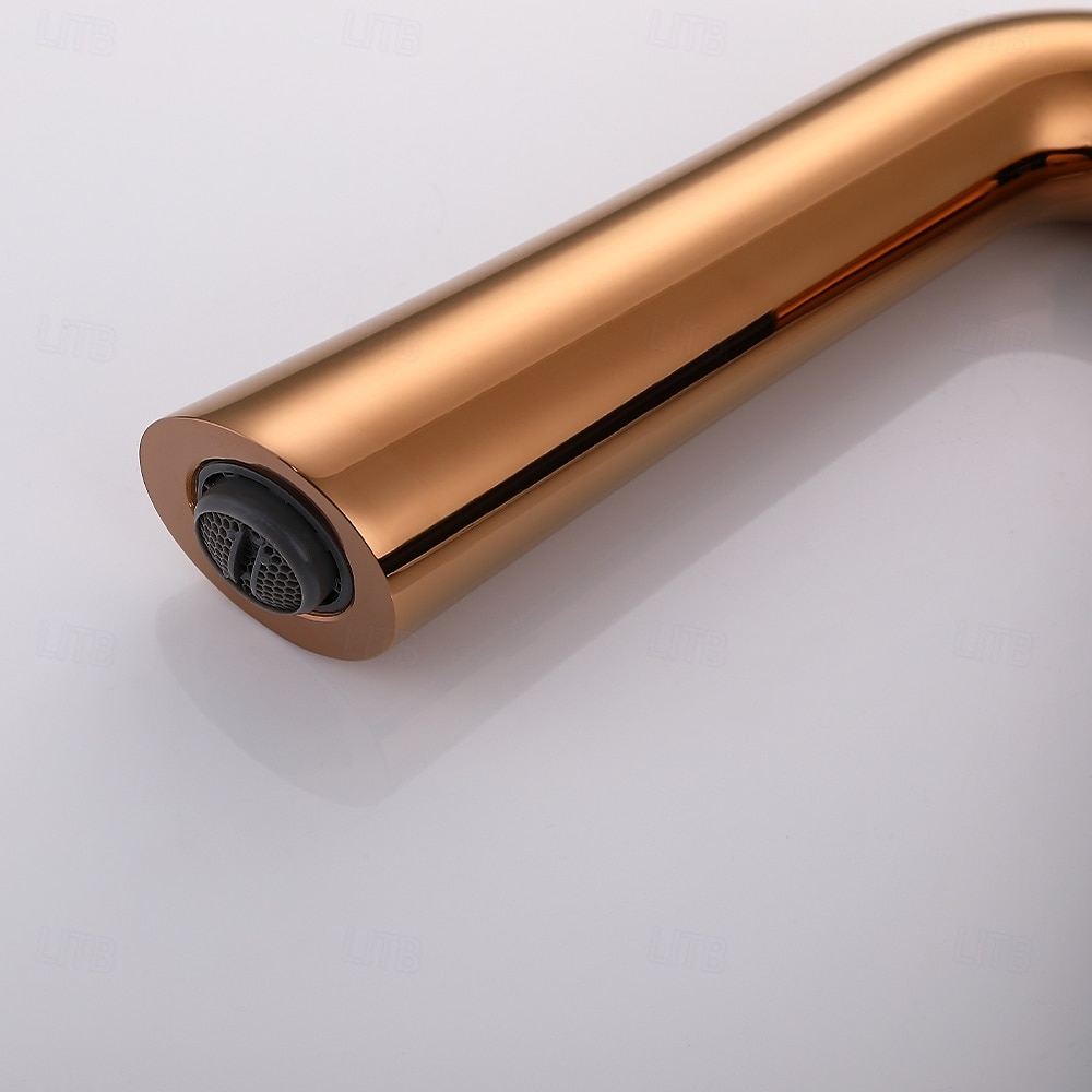 2026年 シンプルでエレガントな真鍮製洗面器用蛇口 – 温水・冷水対応、飛沫防止、回転式シンク蛇口。洗面器、カウンター下、洗面台キャビネットに使用可能。  コレクション – $239.39 –P6